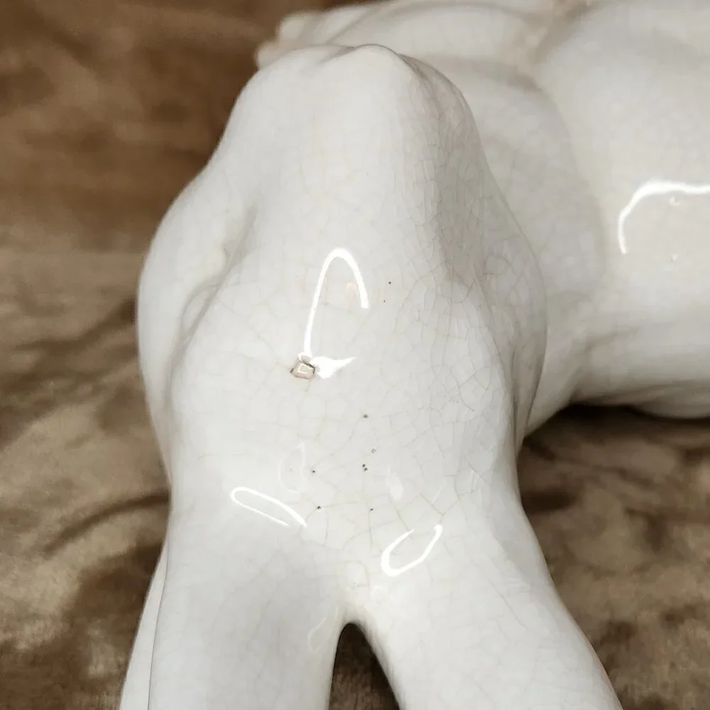 Adorable White Ceramic Bunny - Picture 6 of 7